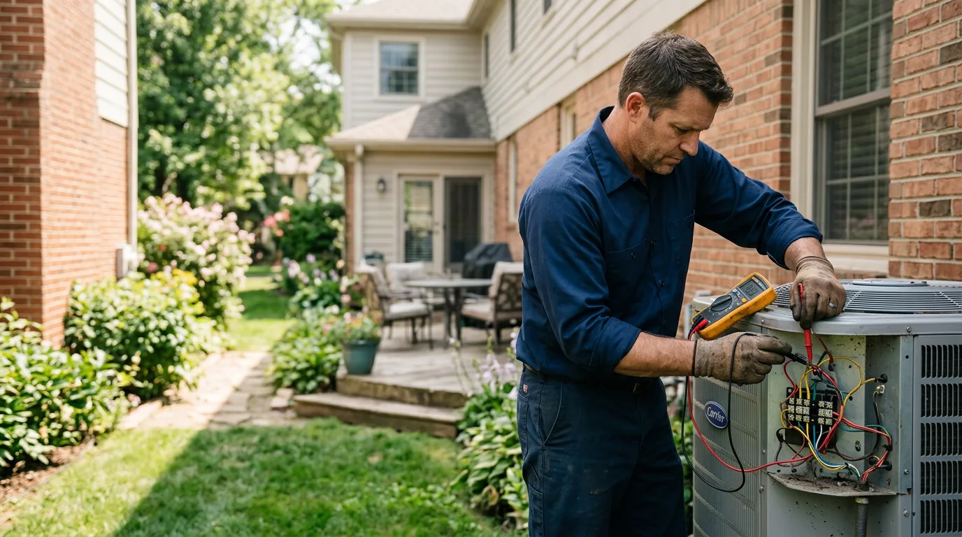 HVAC technician working near Floyd, IA